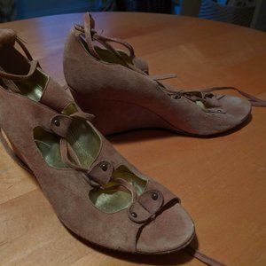 J. Crew Suede Wedge Espadrilles